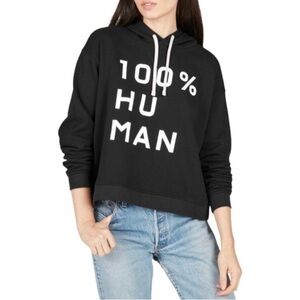 Everlane 100% Human black hoodie sweatshirt size XL
